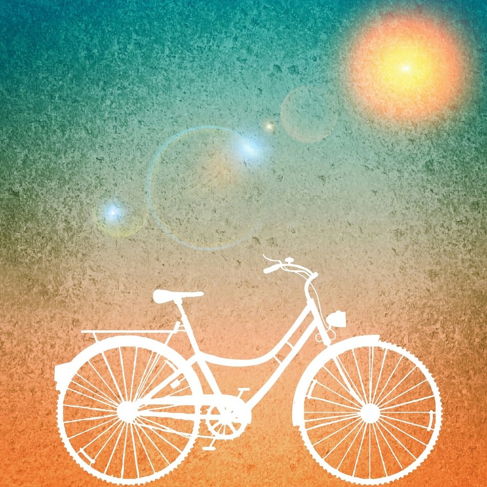 background sun bike