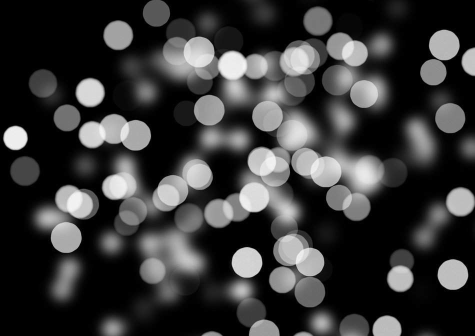 bokeh out of focus black white
