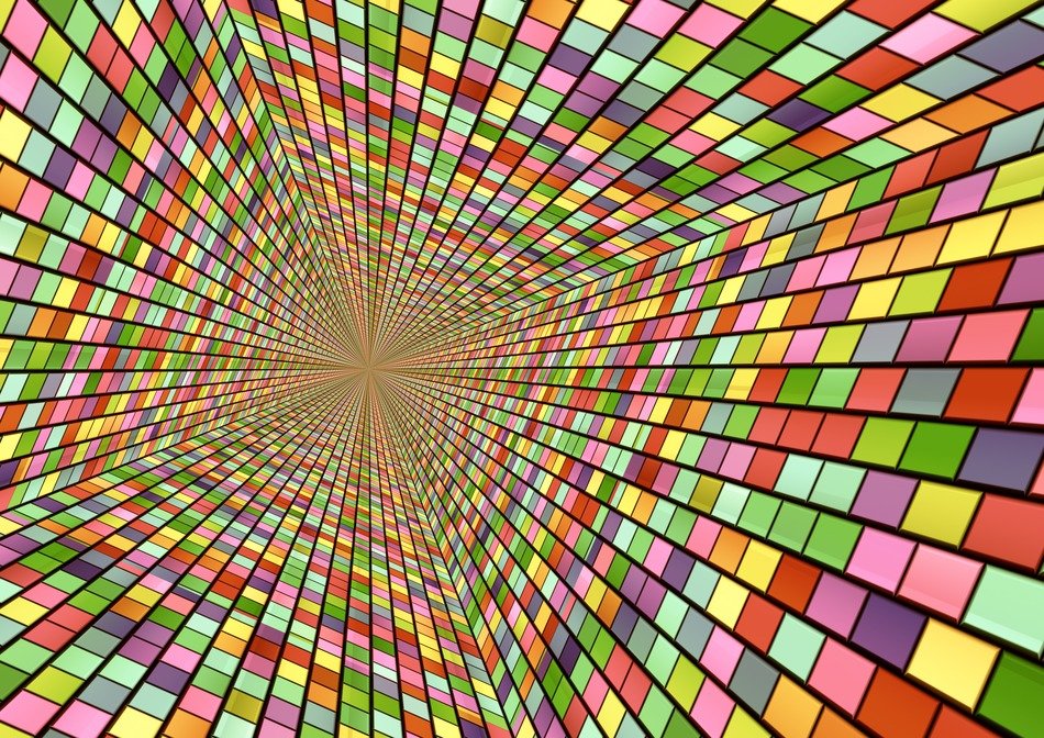 color background distortion square