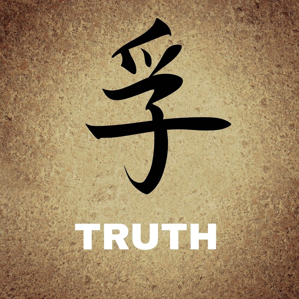 chinese characters background truth