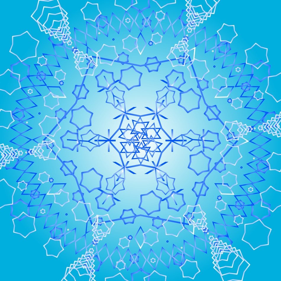 design winter snowflake decoration