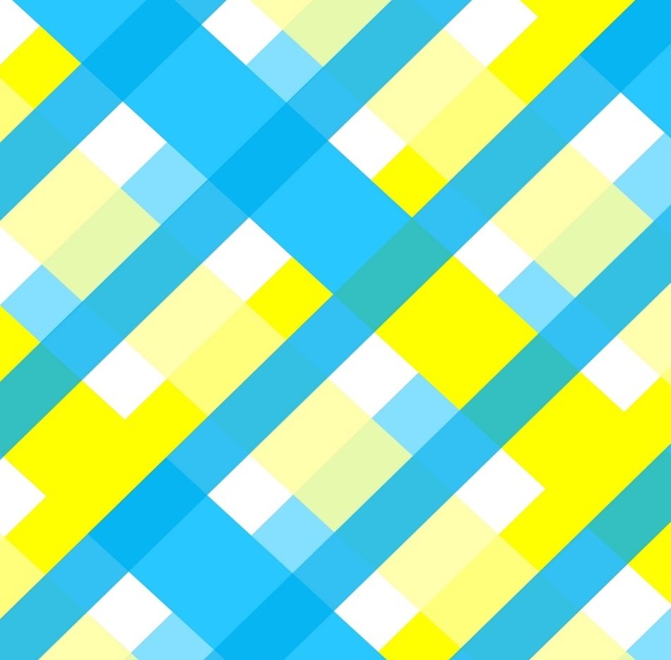aqua turquoise yellow gingham