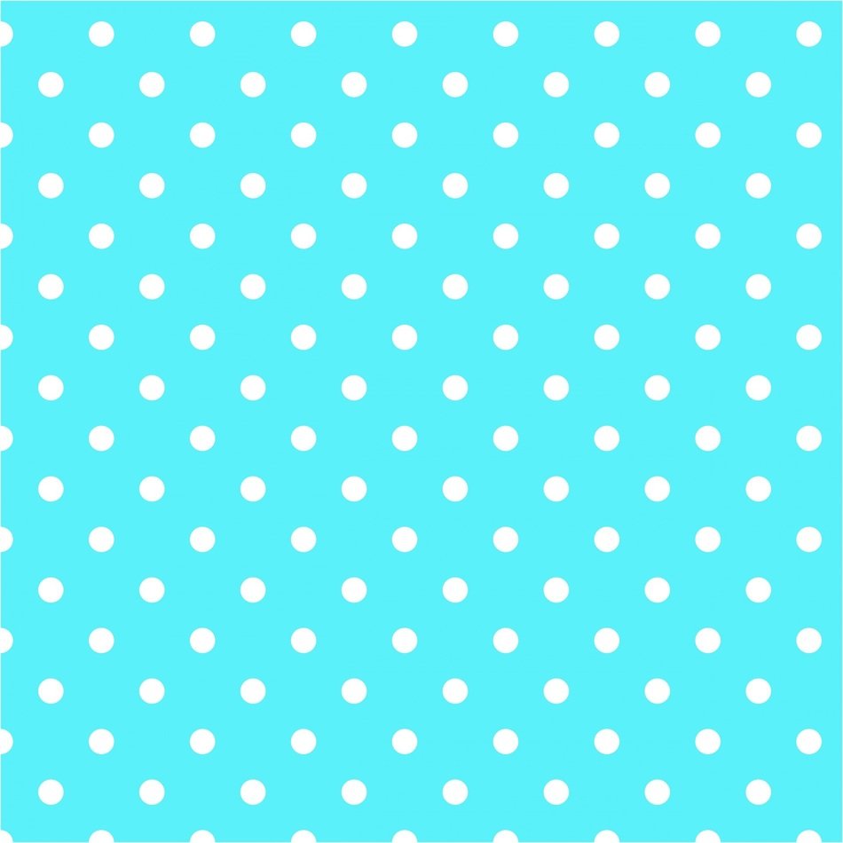 polka dots aqua blue white spots