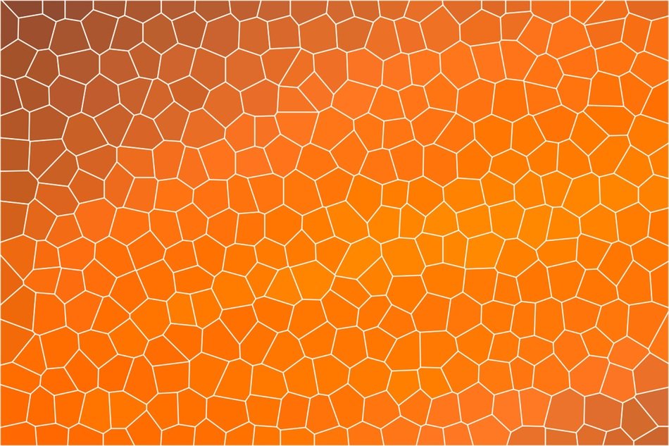 orange mosaic structure background
