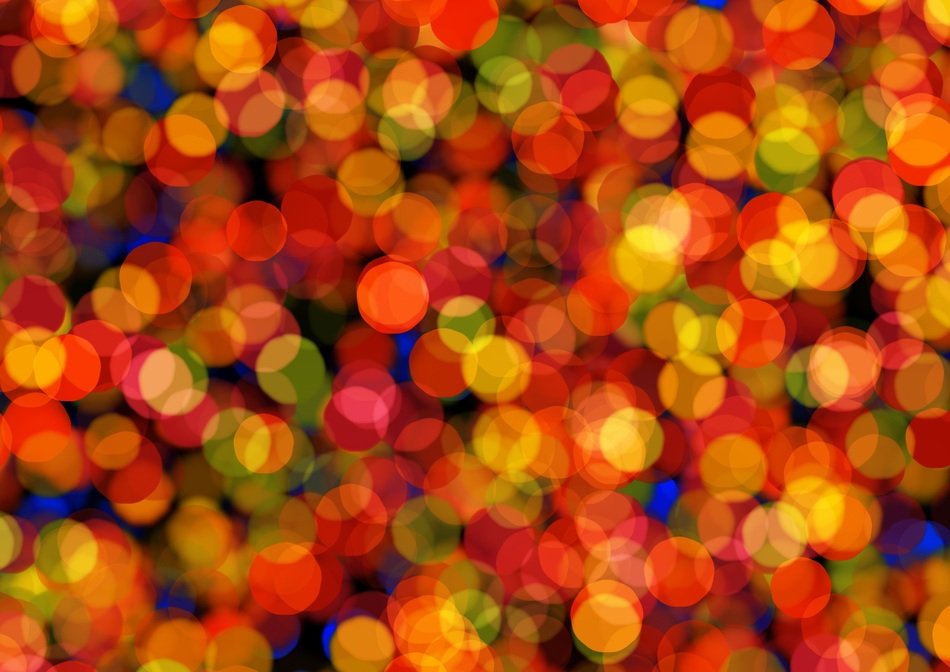 bokeh out of focus red orange