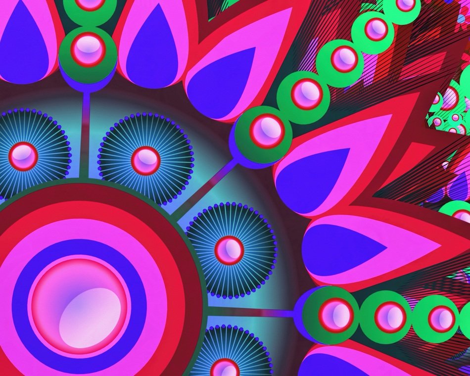 abstract digital art colorful pattern