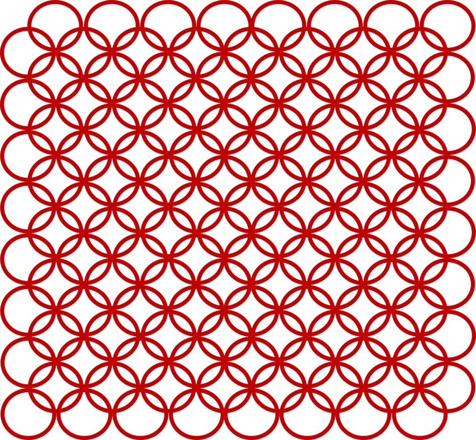 background backdrop circles red