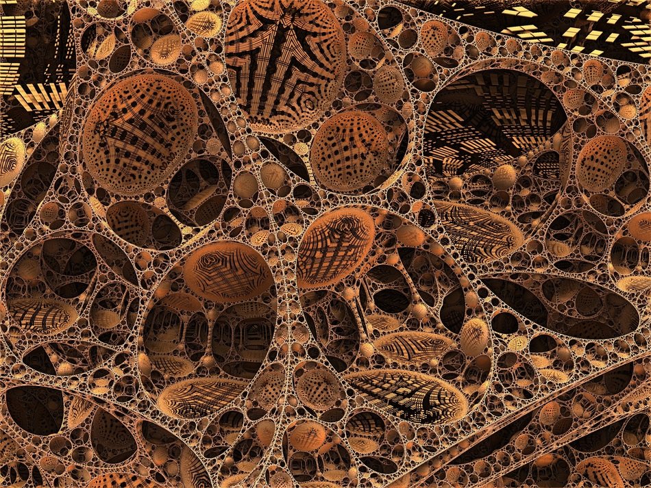 fractal render 3d honeycomb