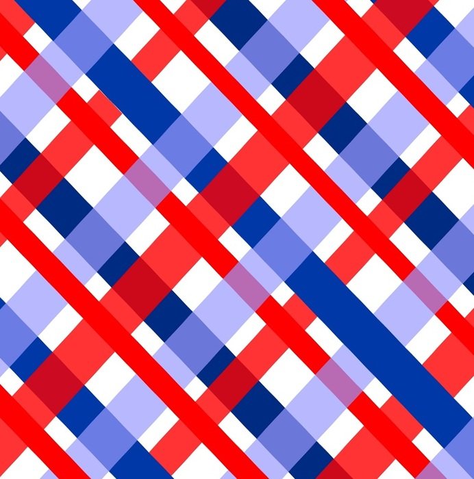 plaid red white blue gingham