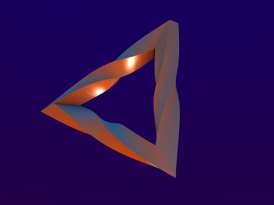 triangle form shape 3d design