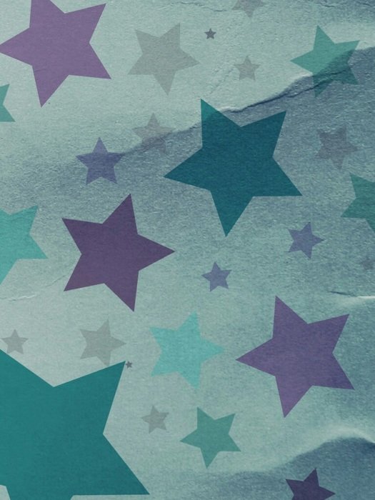 star cardboard crumpled background
