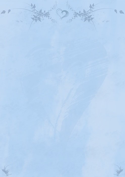 stationery blue tender background