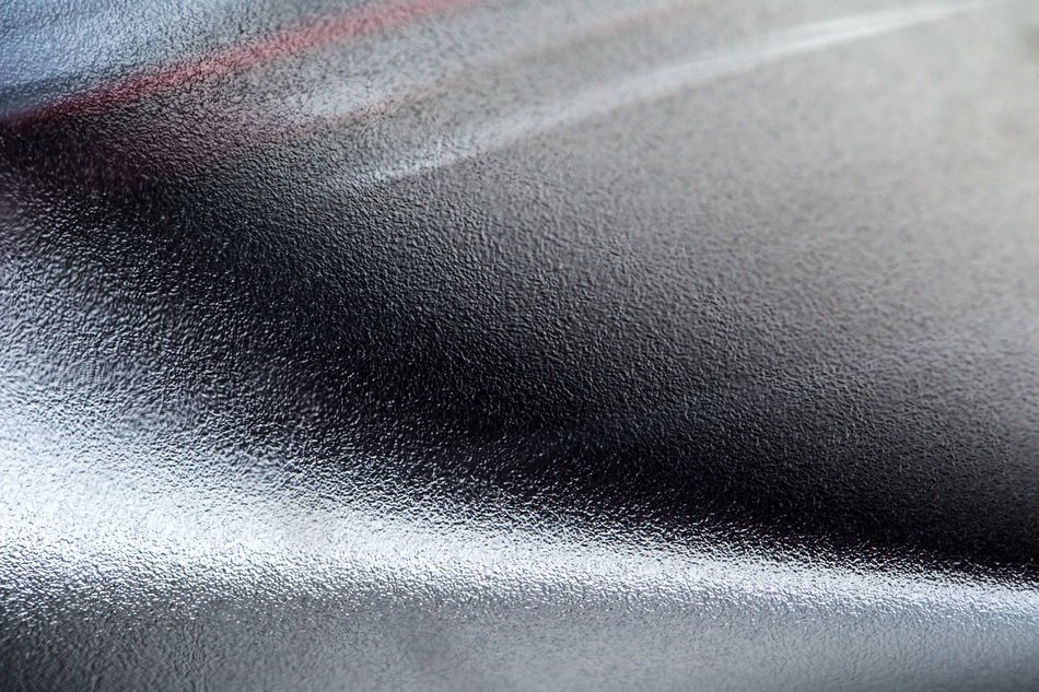metal aluminium chrome macro
