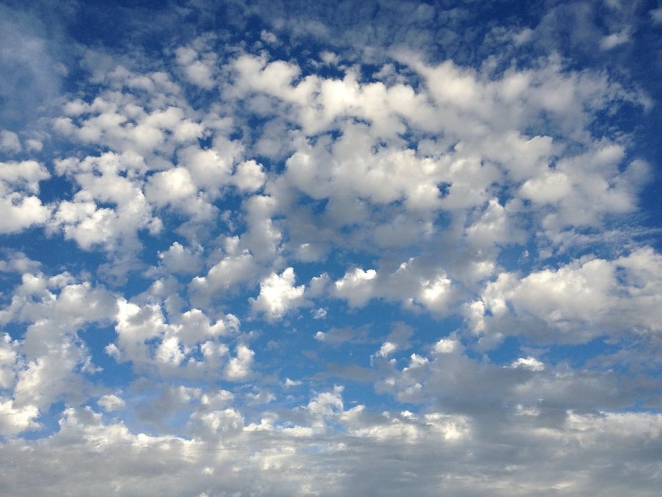 cloudscape clouds sky blue light