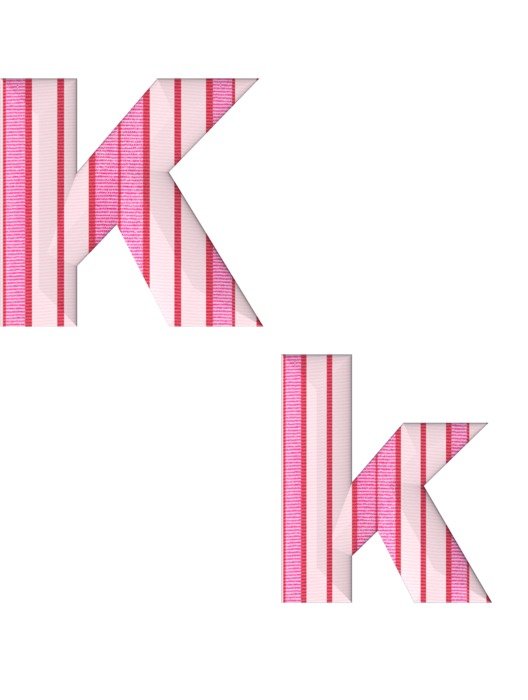 abc alphabet k fabric stripes