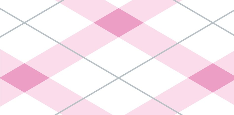 tablecloth stripes diamonds pink