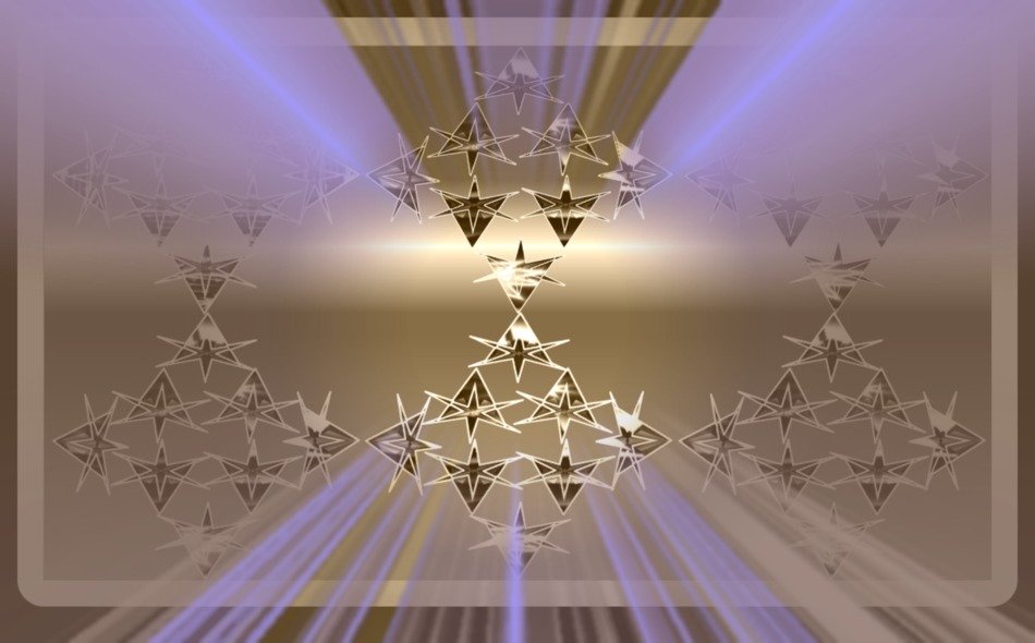 gold stars purple glow background