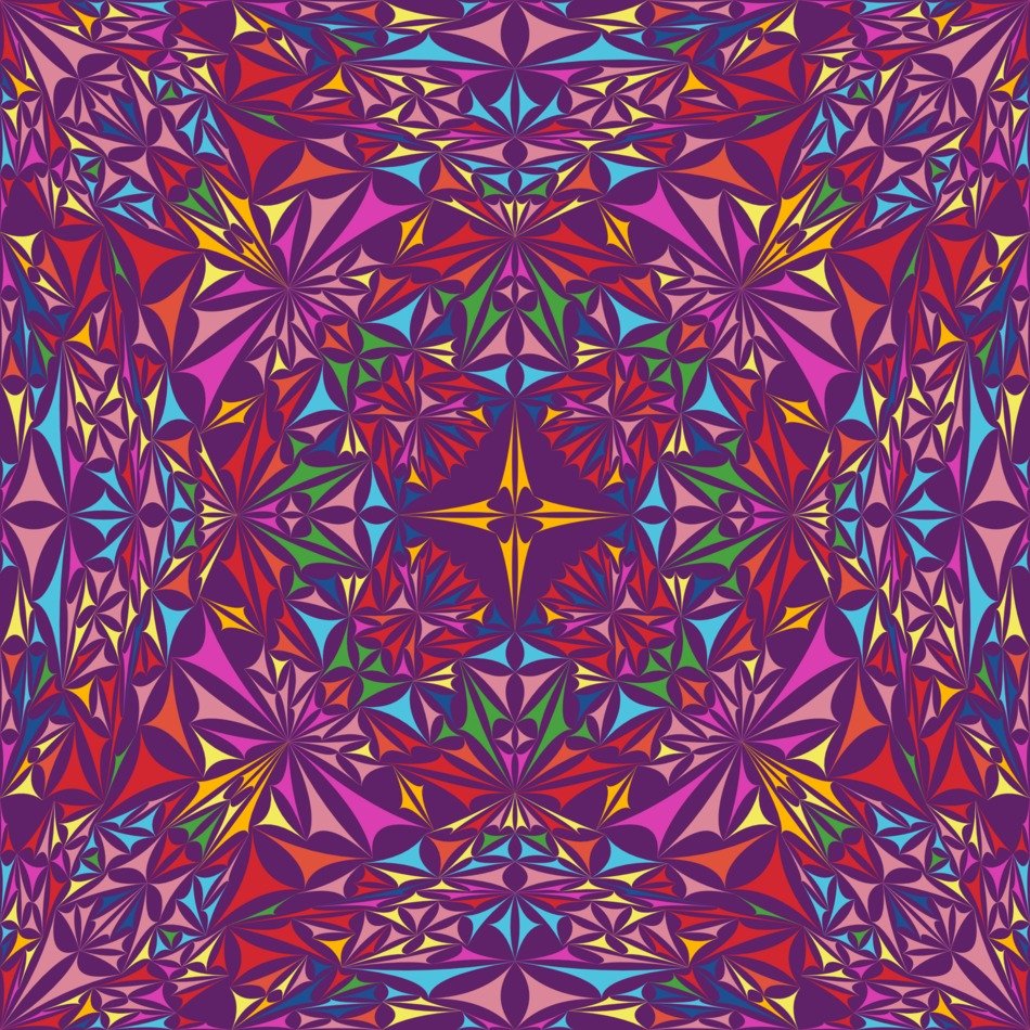 kaleidoscope triangle pattern