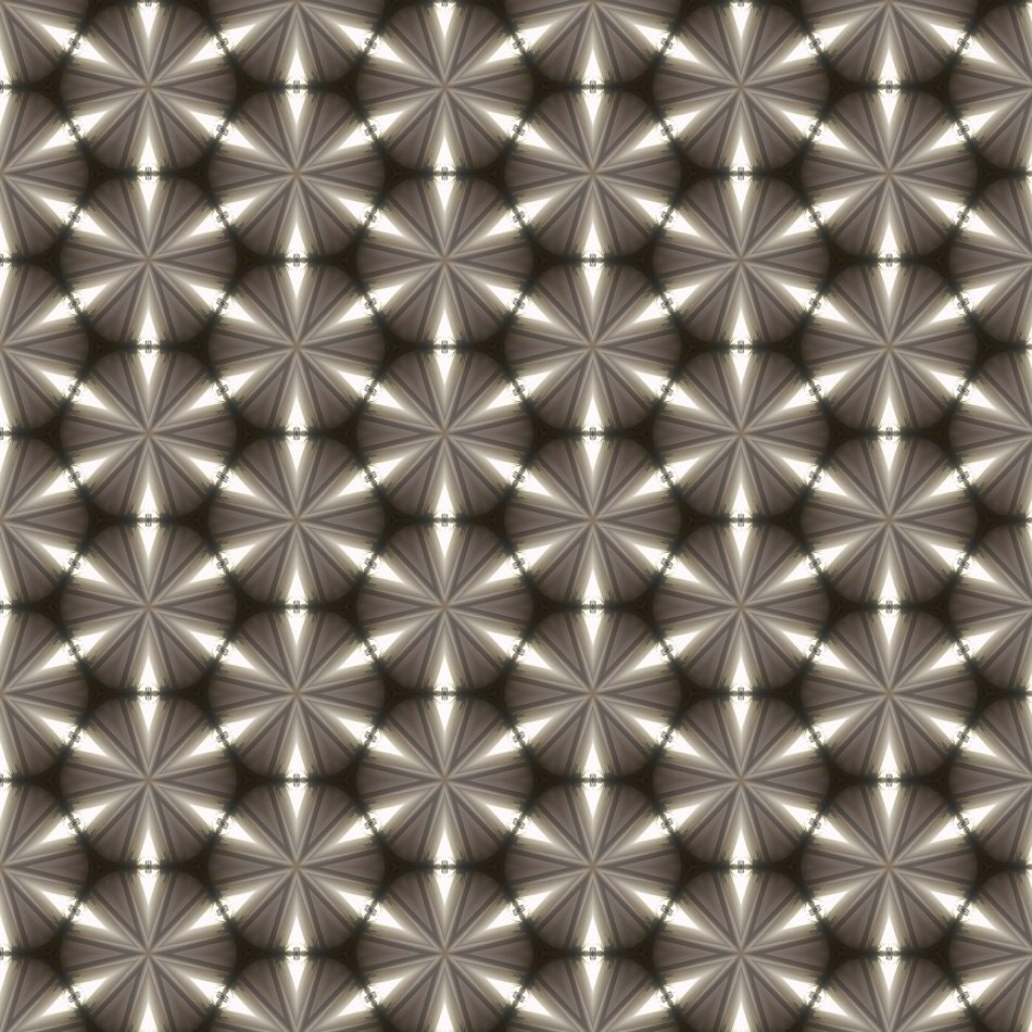 kaleidoscope brown ivory background