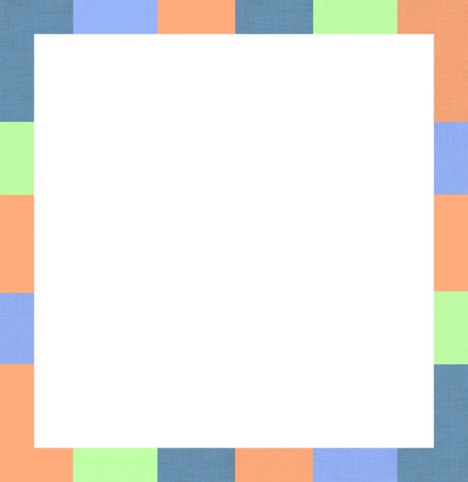 fabric photo picture frame border
