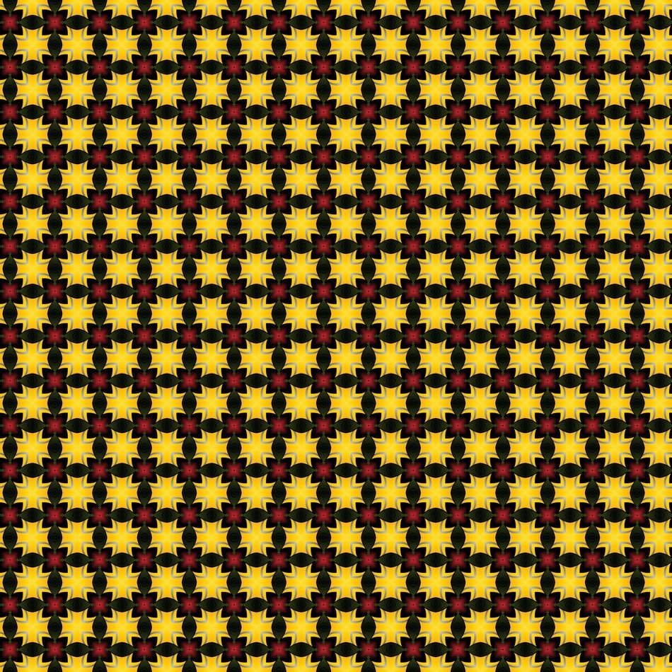 yellow pattern green