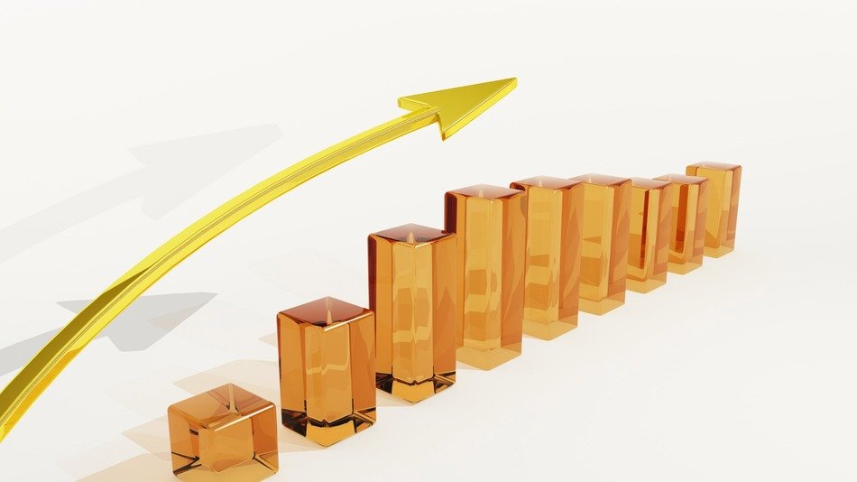 business risk luck chart arrow