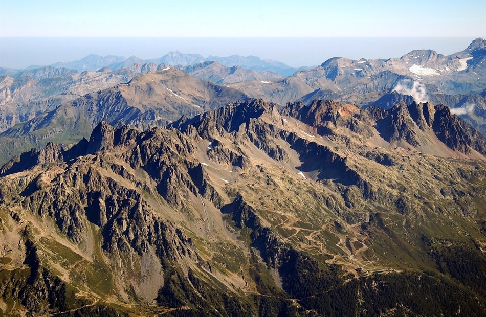 mountains landscape peaks nature