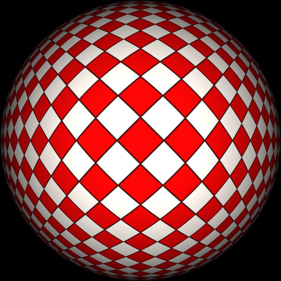 ball diamonds diamond red white