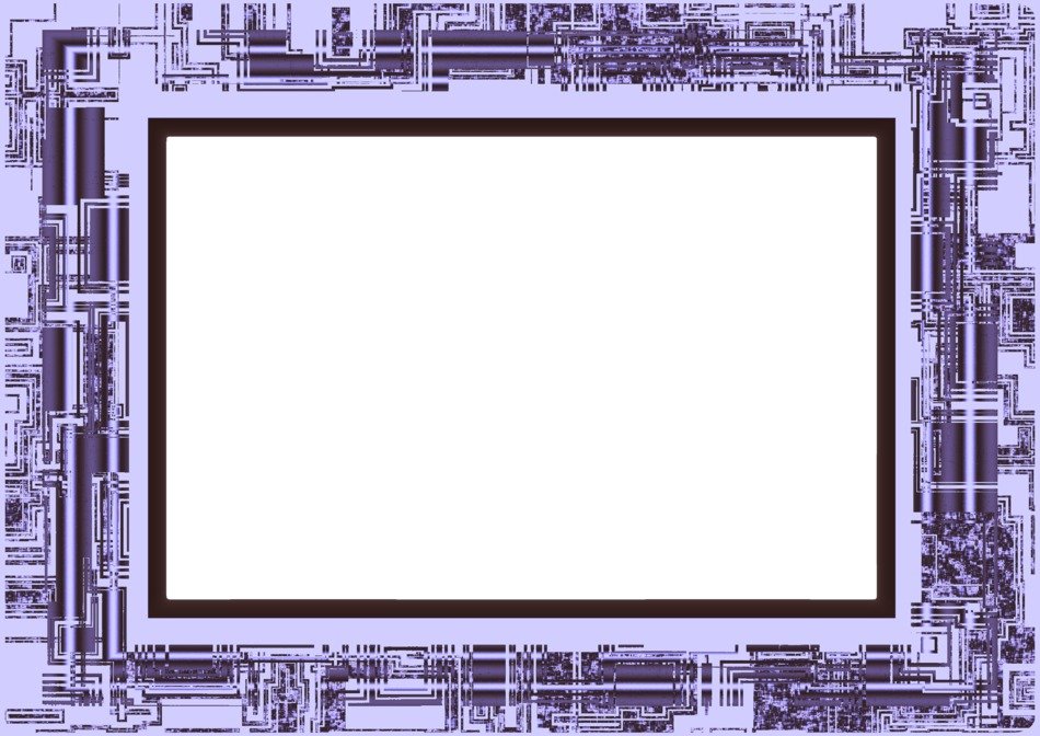 modern abstract blue frame border