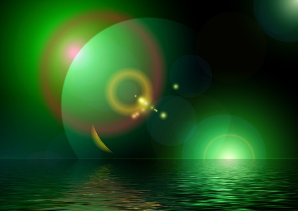 background bokeh water wave