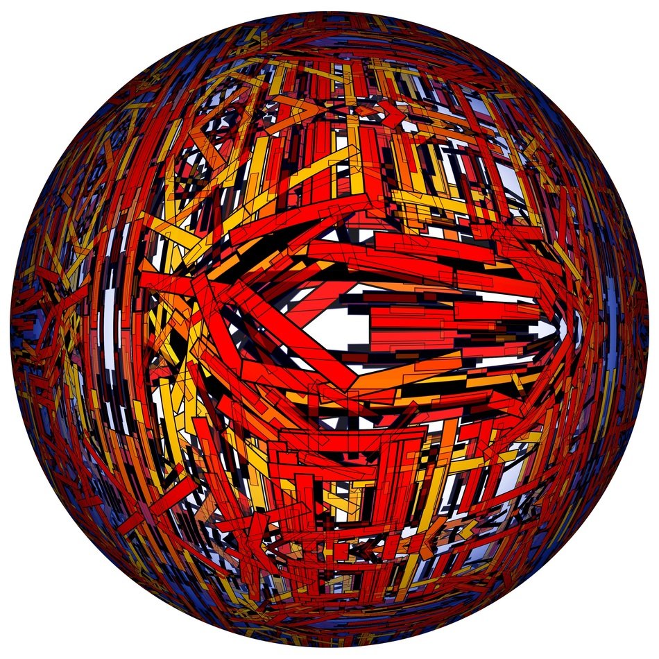 bars pattern ball chaos line