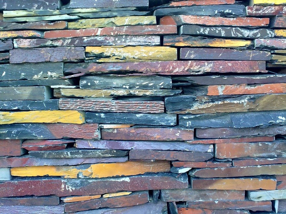 background wall chips slate