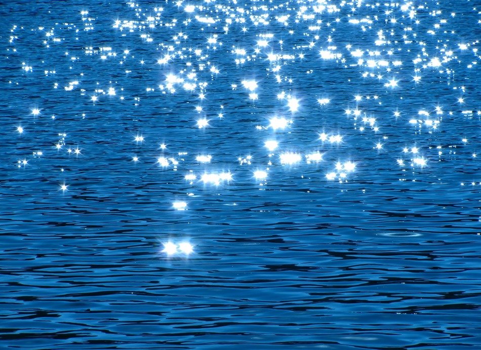 Shiny sparkles on water surface free image download