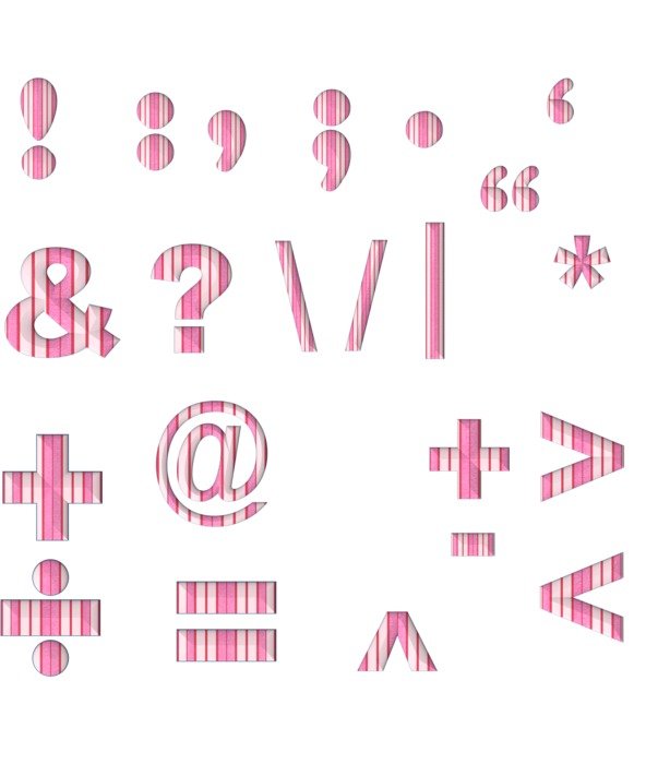 text set template punctuation