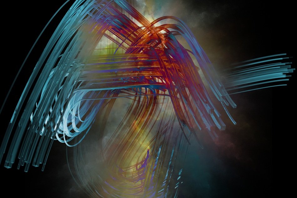 lines flow abstract graphics cool
