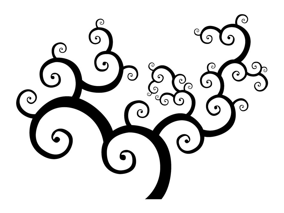 arabesque pattern forms swirl tree