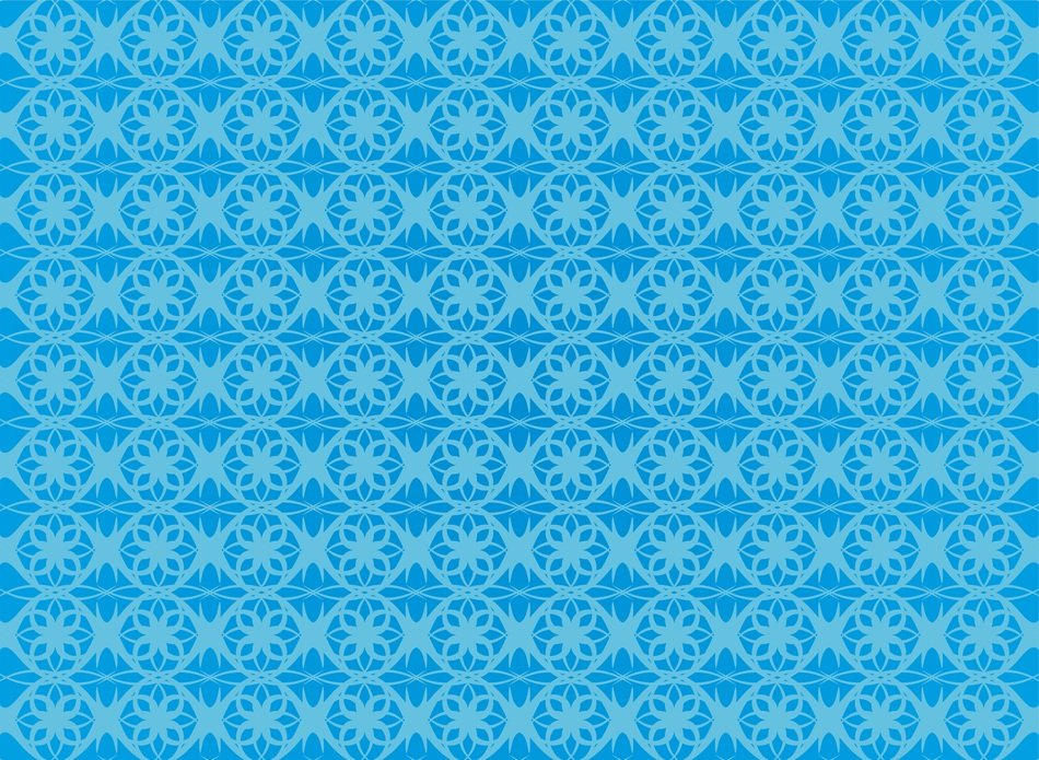 Blue designed wallpaper