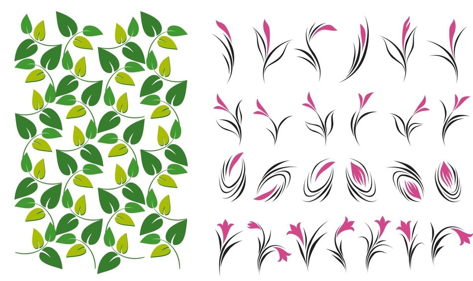 leaves pattern ornament