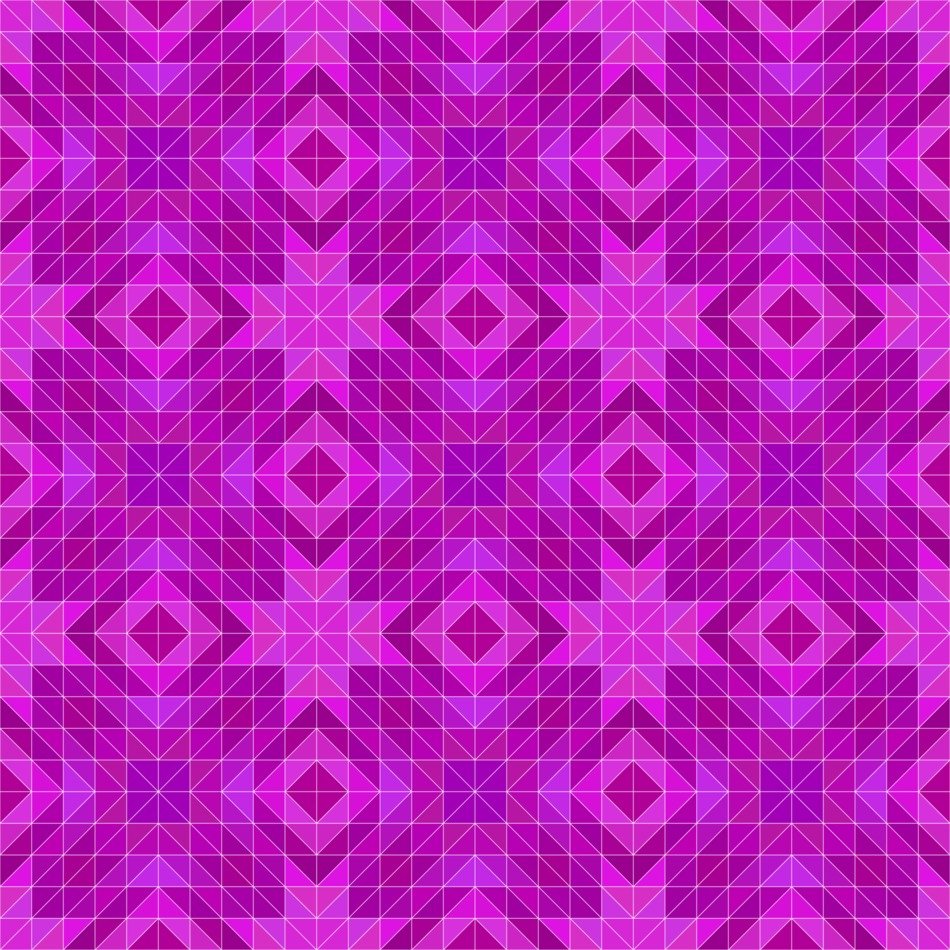 magenta mosaic pattern triangle