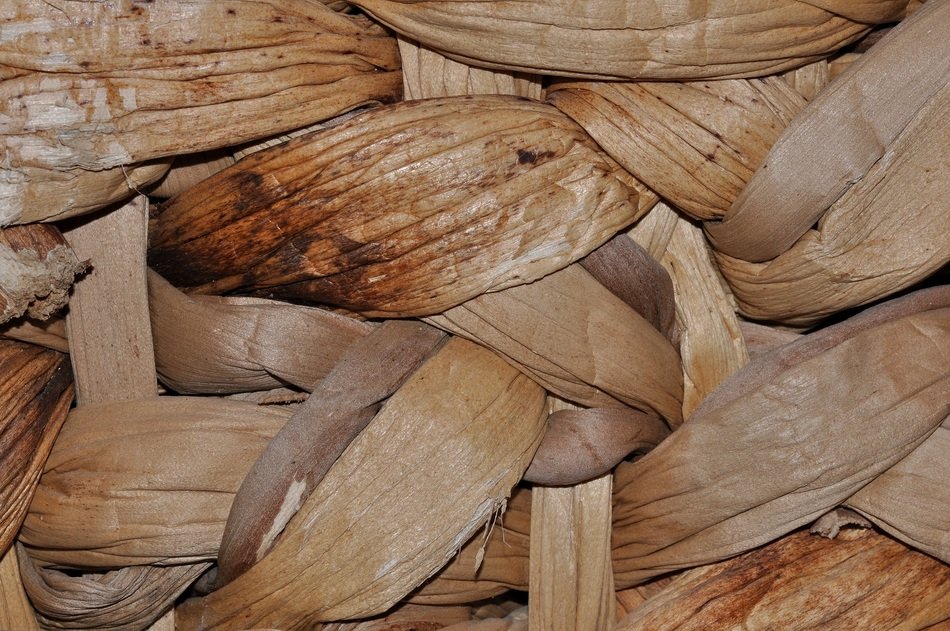 wicker woven natural material close