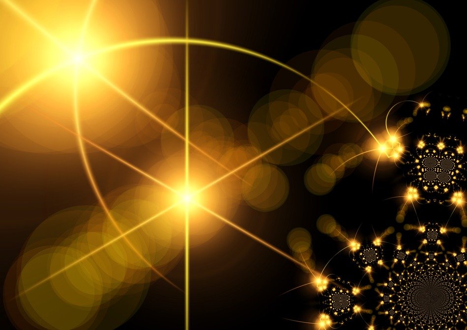 fractal spiral star light