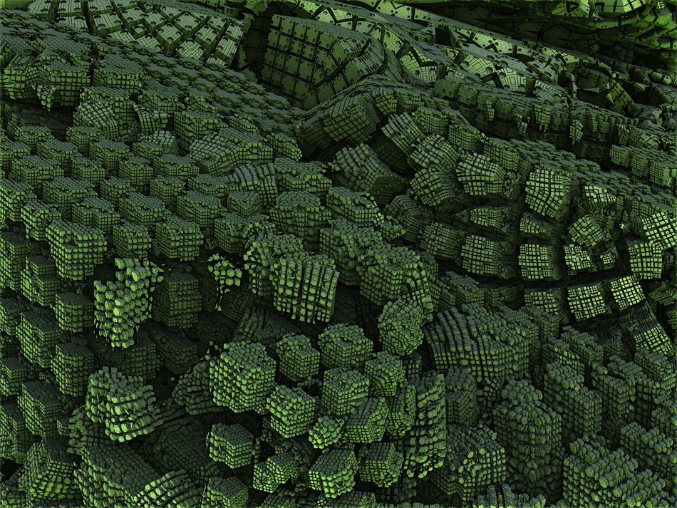 box render cube art abstract