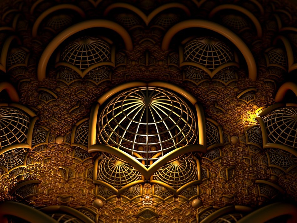 3 d futuristic design in brown