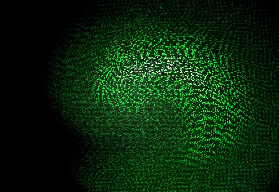 background onda reflection green