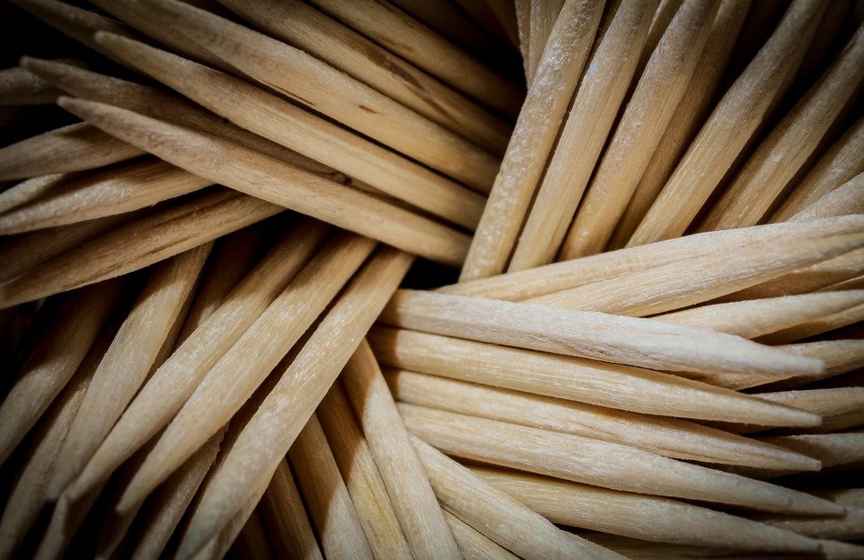 toothpick macro texture surface