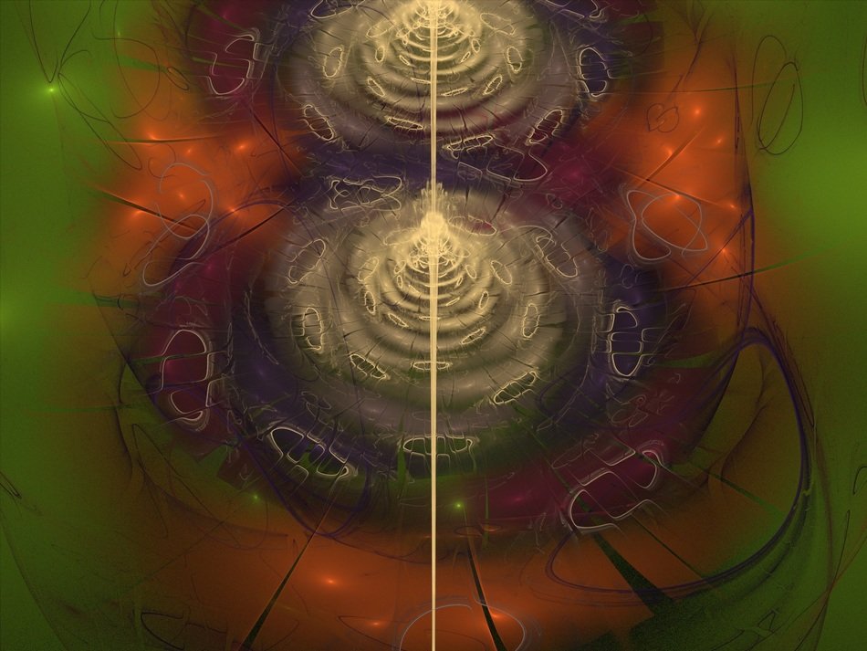 flower fractal flame render 3d
