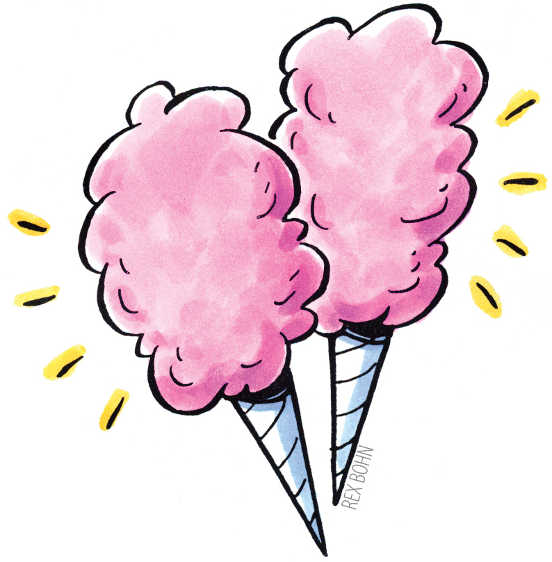 Pink two Cotton Candy drawing free image download