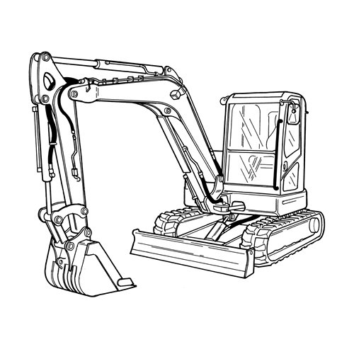 Excavator Drawing free image download
