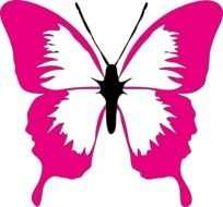 Pink Butterfly Clip Art N7
