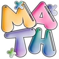 Clipart of the colorful math sign